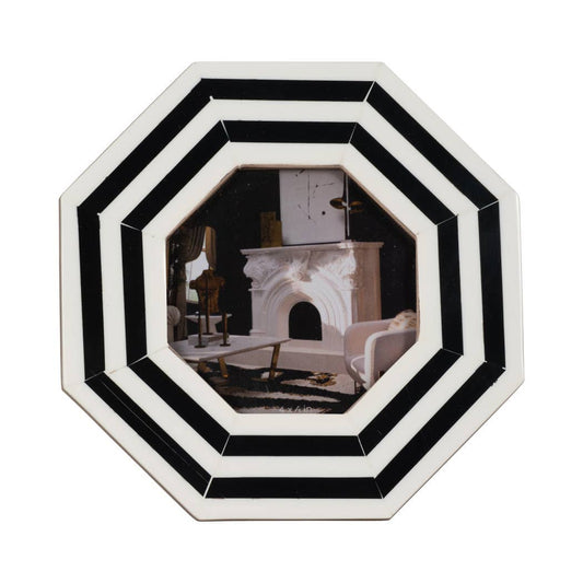 Resin Octagon Contemporary Photo Frame 4X6in