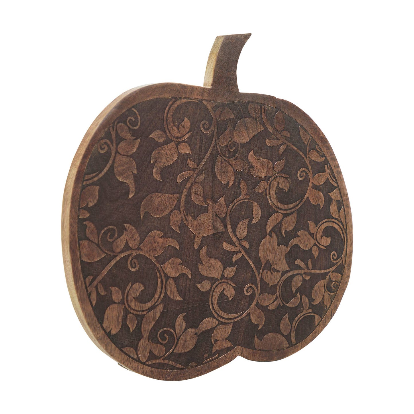 Carved Mango Wood Large Pumpkin