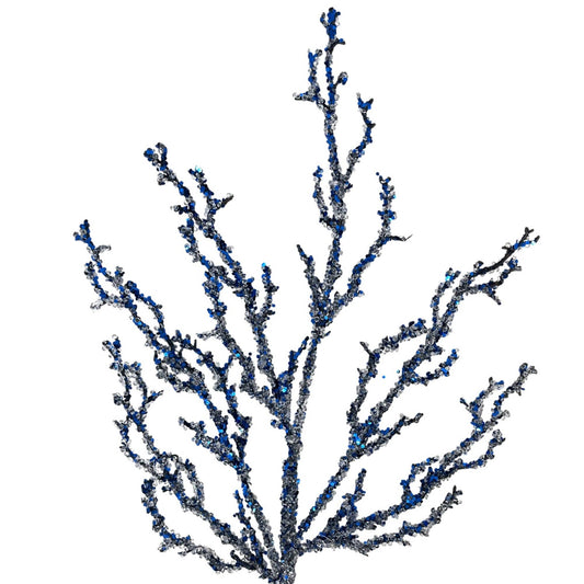 Mini Diamond Encrusted Twig Branch - 32" - Dark Blue