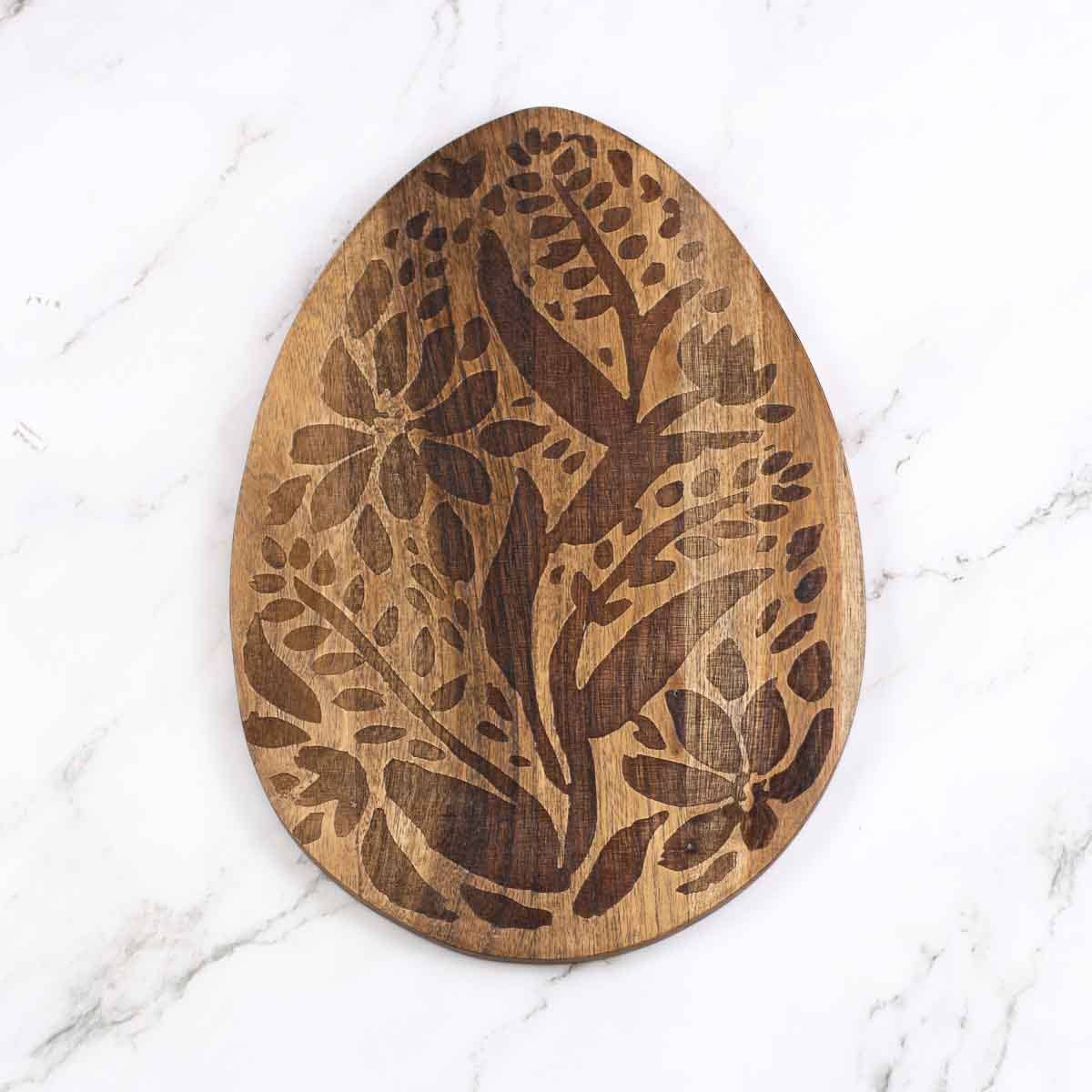 Etched Easter Egg Serving Board