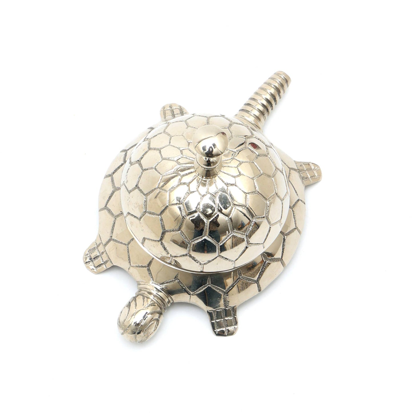 Silver Turtle Desk Bell