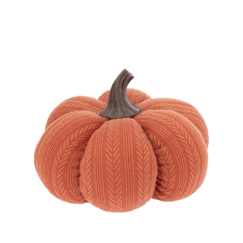 Plush Terracotta Pumpkin - 8in