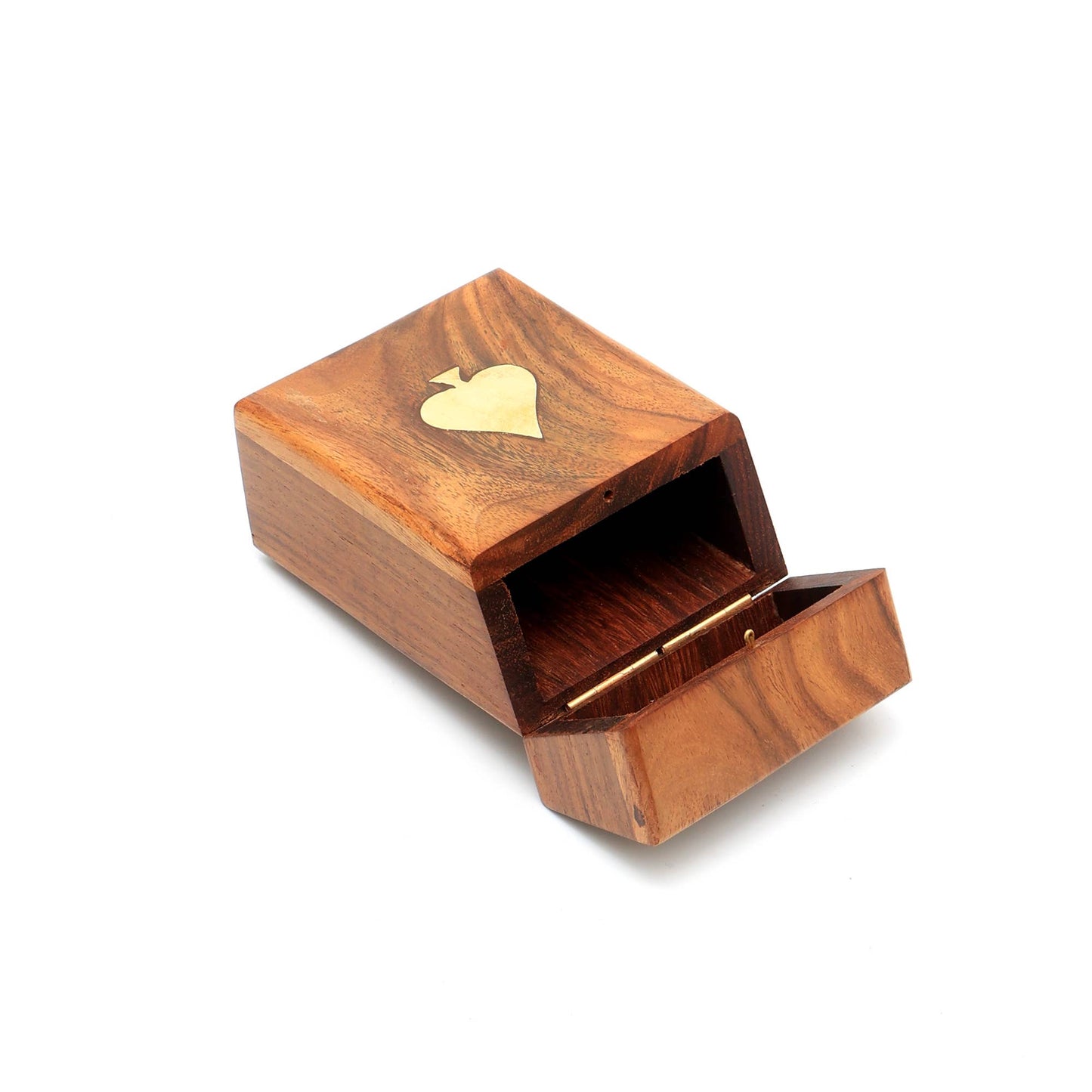 Wooden Playing Cards Box with Cards