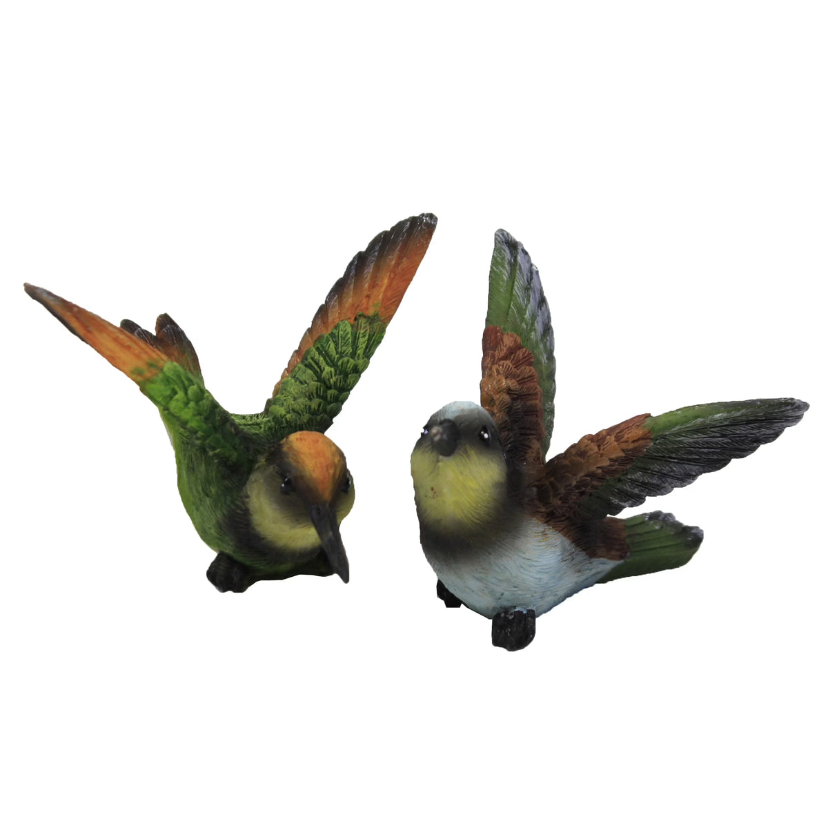 Mini Resin Flying Hummingbird Figurines Set of 4