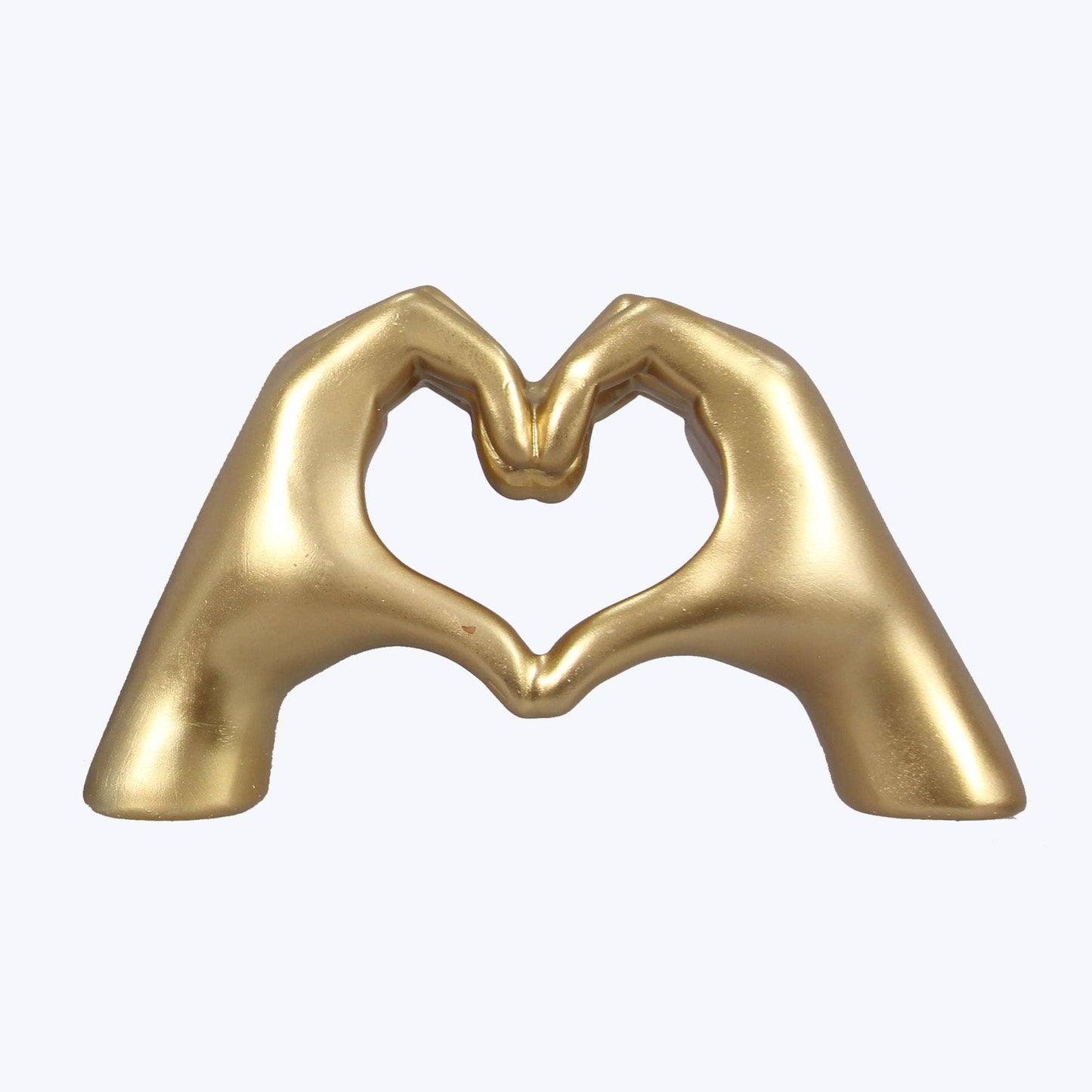 Gold Heart Hands Gesture