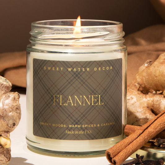 *New* Flannel 9 oz Soy Candle