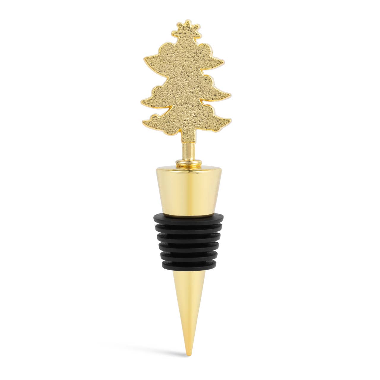Tree Gold Enamel Bottle Stopper - 4in