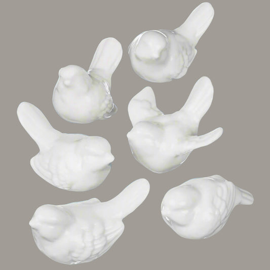 Mini Birds - White (6 styles)