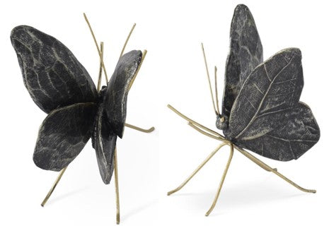 Black & Gold Leaf Wing Butterfly