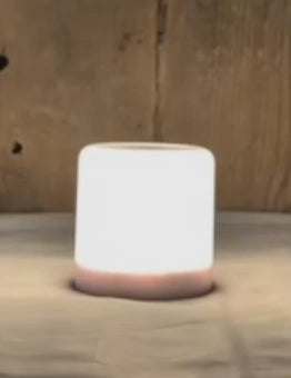 White LED Flame Illusion Pillar 3"x5"