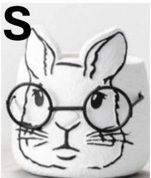 STUDY BUNNY PLANTERS (2 sizes)