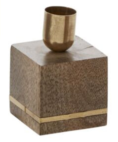 Mid-Century Pedestal taper candle holders.