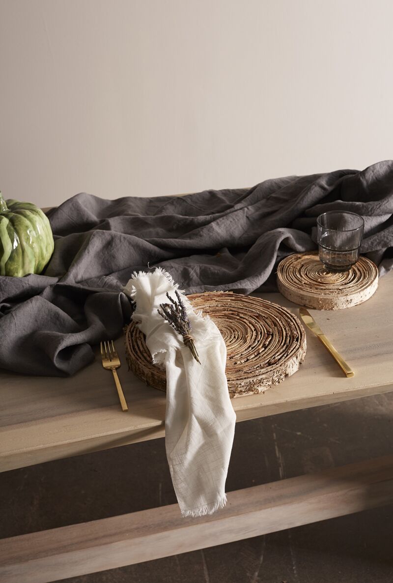 Natural Birchwood Charger – Rustic Table Decor or Candle Base