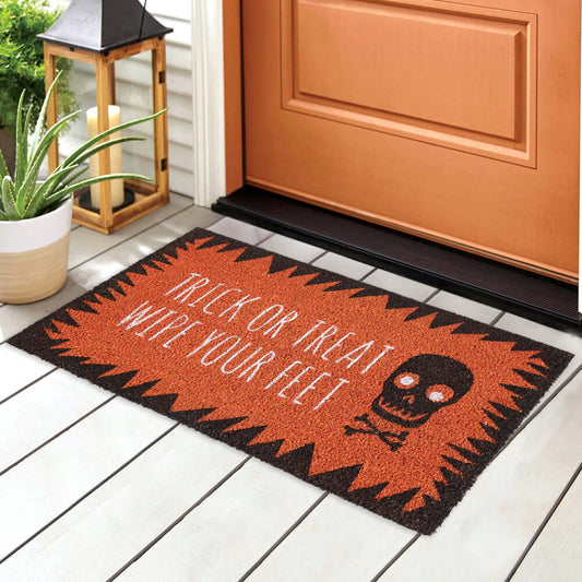 Trick or Treat Wipe Your Feet Doormat