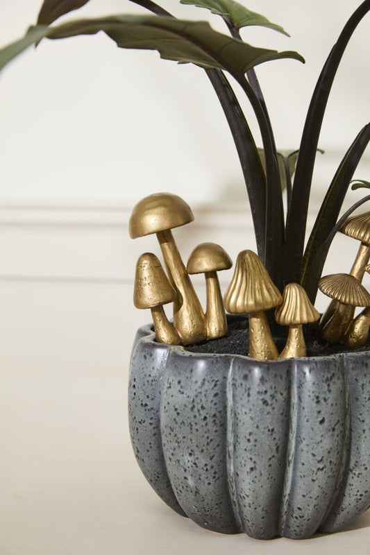Golden Mushroom Plant Stakes (3 styles)