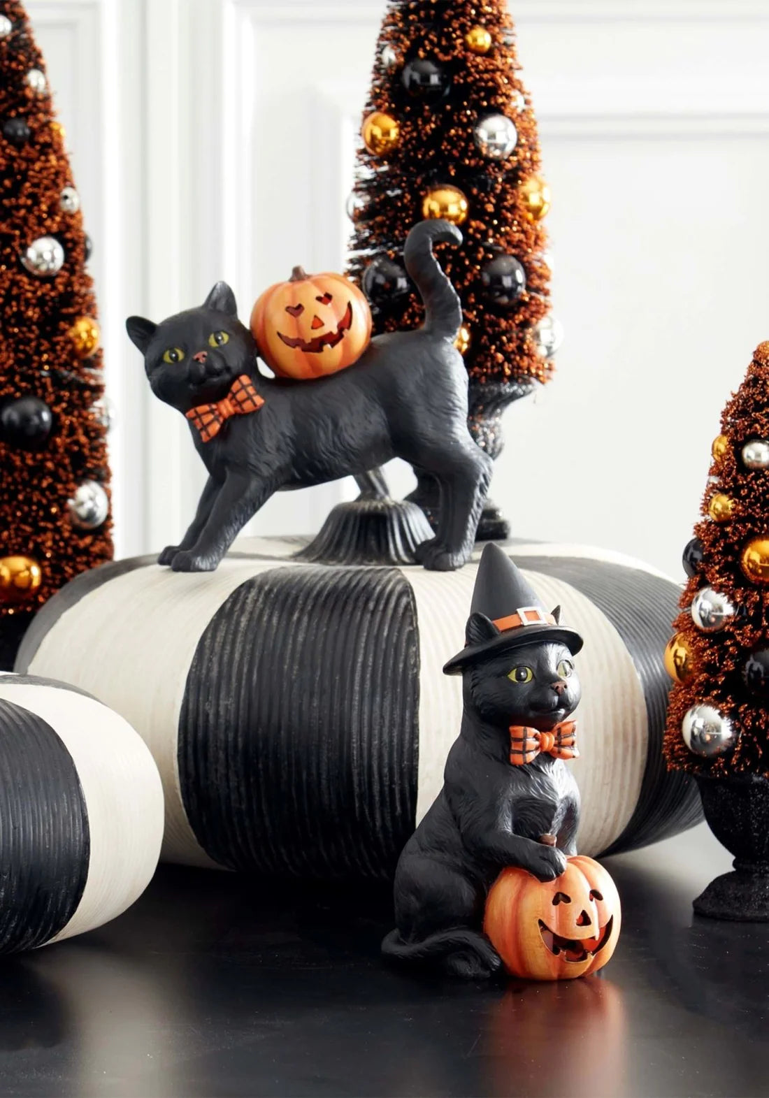 Black Cat with Led Pumpkin (2 Styles)